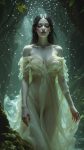 Ethereal Woman in a Mystical Forest